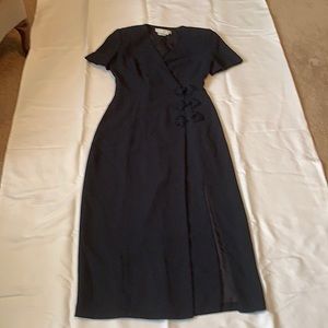 Size 6 Navy Blue Elegant Dress